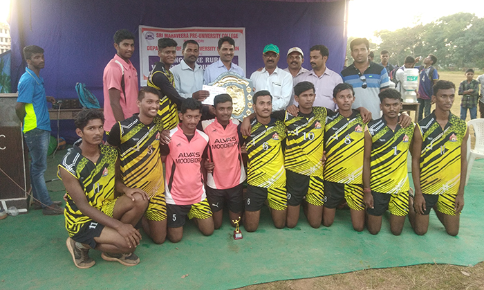 ಮೂಡುಬಿದಿರೆ: ವಾಲಿಬಾಲ್ ಪಂದ್ಯಾಟದಲ್ಲಿ ಆಳ್ವಾಸ್ ಪ್ರಥಮ