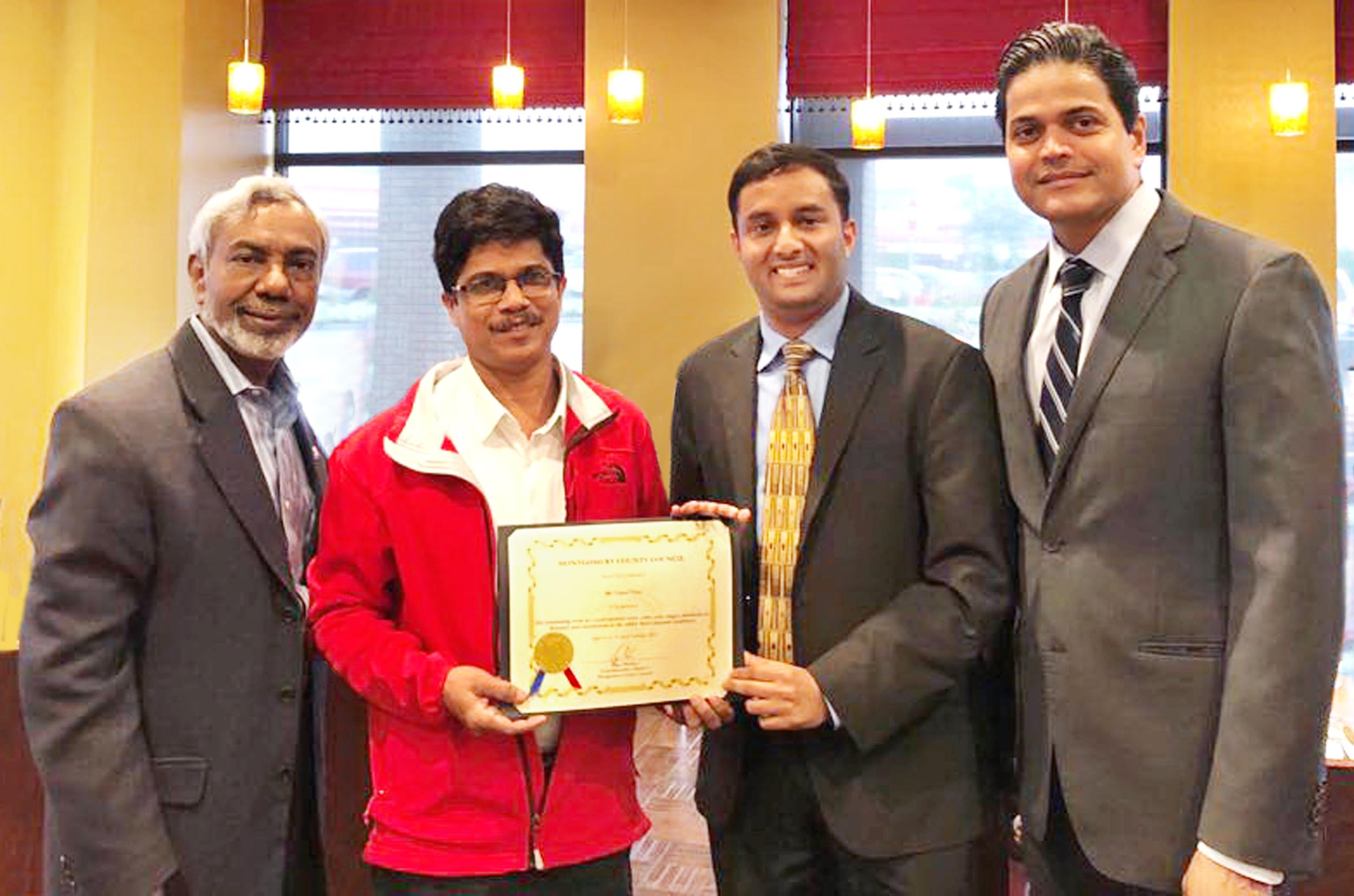 ಅಮೇರಿಕಾದಲ್ಲಿ ಮುಂಬಯಿ ಕವಿ ಗೋಪಾಲ ತ್ರಾಸಿ ಅವರಿಗೆ ಗೌರವ