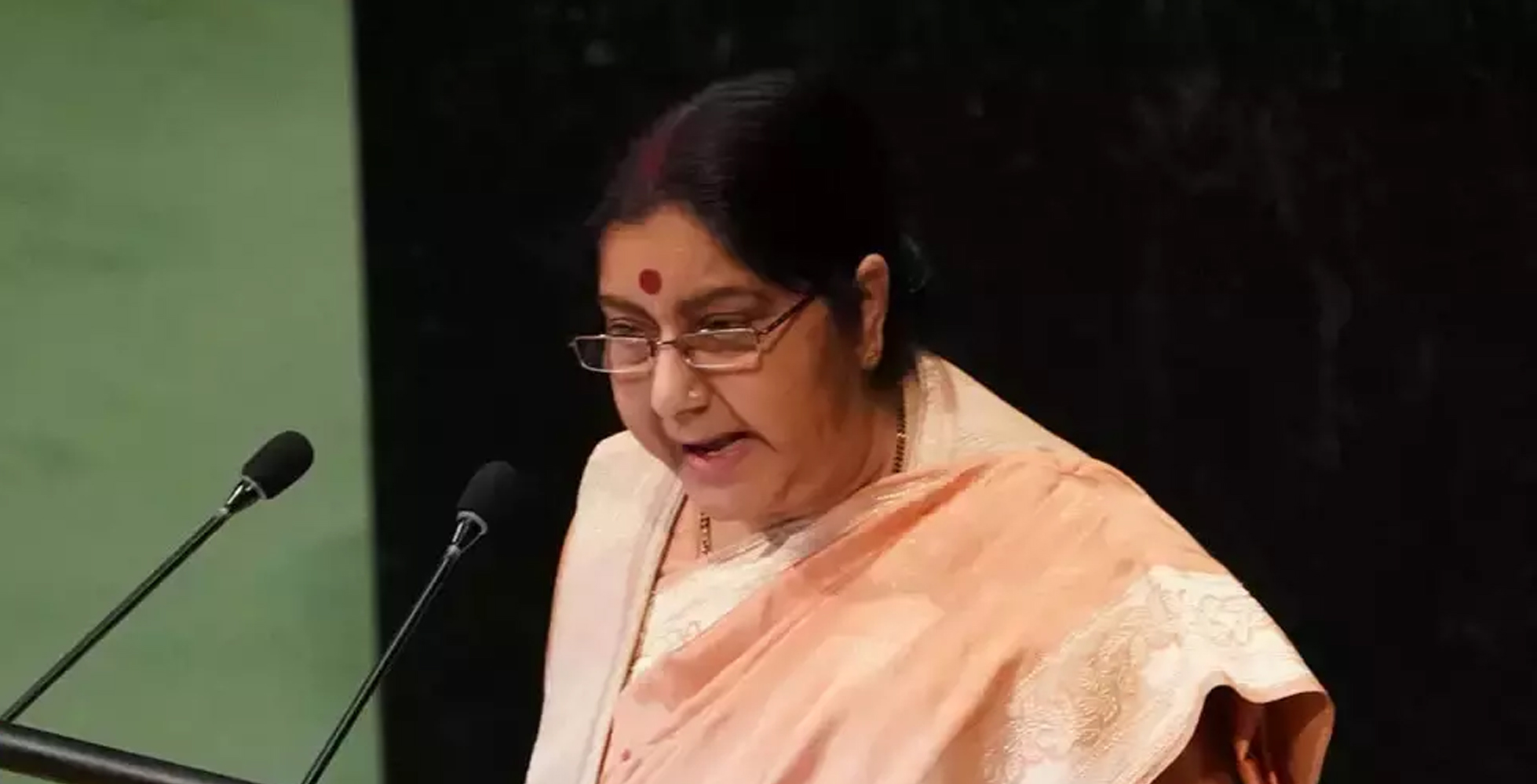 ಭಯೋತ್ಪಾದನೆಯಲ್ಲಿ ಮಾತ್ರವಲ್ಲ, ಹುಸಿ ಮಾತಿನಲ್ಲೂ ಪಾಕ್‌ ಪರಿಣತಿ ಹೊಂದಿದೆ: ಸುಶ್ಮಾ ವಾಗ್ದಾಳಿ