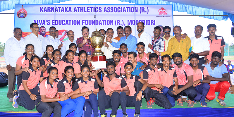 ರಾಜ್ಯ ಸೀನಿಯರ್ಸ್, ಜ್ಯೂನಿಯರ್ಸ್ ಅಥ್ಲೆಟಿಕ್ಸ್: ಆಳ್ವಾಸ್‍ಗೆ ಸಮಗ್ರ ಪ್ರಶಸ್ತಿ