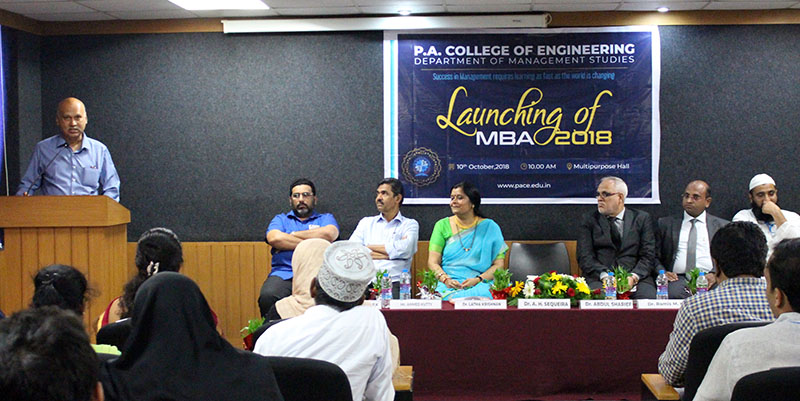 ಪಿ.ಎ.ಕಾಲೇಜ್: ಎಂಬಿಎ ಪದವಿ ತರಗತಿಗಳ ಉದ್ಘಾಟನಾ ಸಮಾರಂಭ