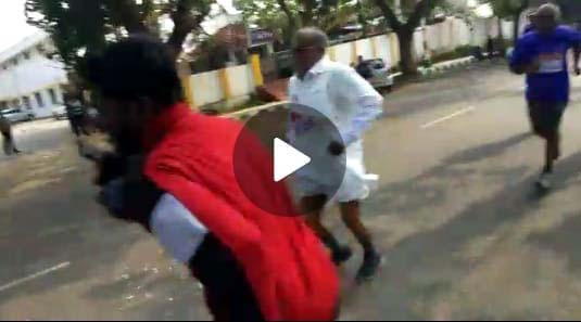 ಮ್ಯಾರಥಾನ್ ನಲ್ಲಿ ಓಡಲು ಹೋಗಿ ಮುಗ್ಗರಿಸಿ ಬಿದ್ದ ಸಚಿವ ಜಿ.ಟಿ.ದೇವೇಗೌಡ