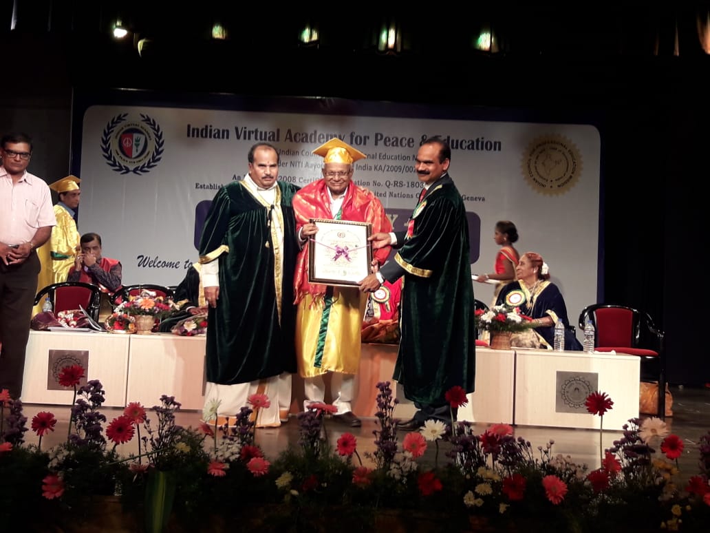 ಮಾಜಿ ಸಂಸದ ಎಂ.ಶ್ರೀನಿವಾಸ್‌ಗೆ ಗೌರವ ಡಾಕ್ಟರೇಟ್