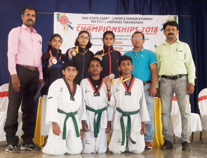 ರಾಜ್ಯ ಮಟ್ಟದ ಟೆಕ್ವಾಂಡೊ: ಕೂರ್ಗ್ ಟೆಕ್ವಾಂಡೊ ತರಬೇತಿ ಕೇಂದ್ರದ ವಿದ್ಯಾರ್ಥಿಗಳಿಂದ ಚಿನ್ನ, ಕಂಚಿನ ಸಾಧನೆ