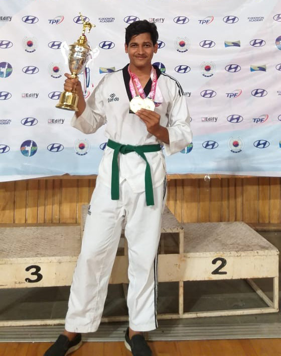 ಮುಂಬೈ ಕೌನ್ಸಿಲ್ ಜನರಲ್ ಟ್ವೆಕಾಂಡೋ ಚಾಂಪಿಯನ್‍ಶಿಪ್‍: ಗೂಡಿನಬಳಿ ಶಾರೂಕ್ ಗೆ 2 ಚಿನ್ನ