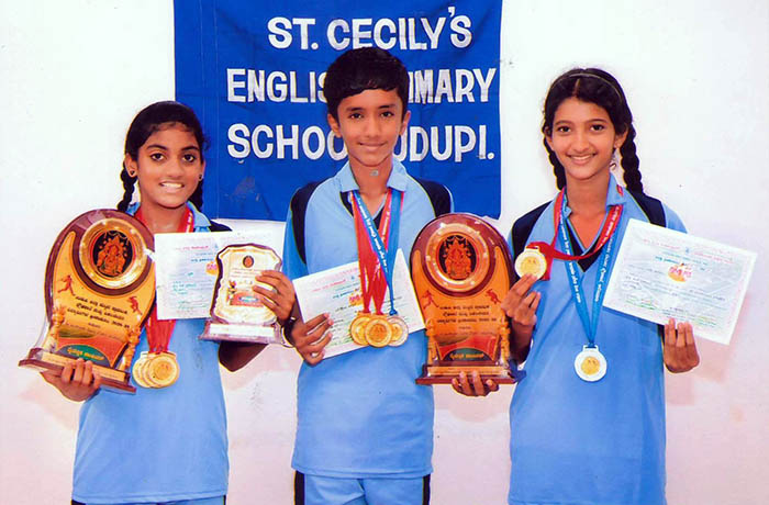 ಉಡುಪಿ : ಸೈಂಟ್ ಸಿಸಿಲಿ ಆಂಗ್ಲ ಮಾಧ್ಯಮ ಶಾಲೆಯ ವಿದ್ಯಾರ್ಥಿಗಳು ರಾಜ್ಯ ಮಟ್ಟಕ್ಕೆ ಆಯ್ಕೆ