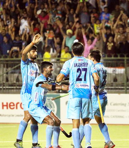 ಏಶ್ಯನ್ ಚಾಂಪಿಯನ್ಸ್ ಟ್ರೋಫಿ: ಭಾರತ ಫೈನಲ್‌ಗೆ; ಪಾಕ್‌ಎದುರಾಳಿ