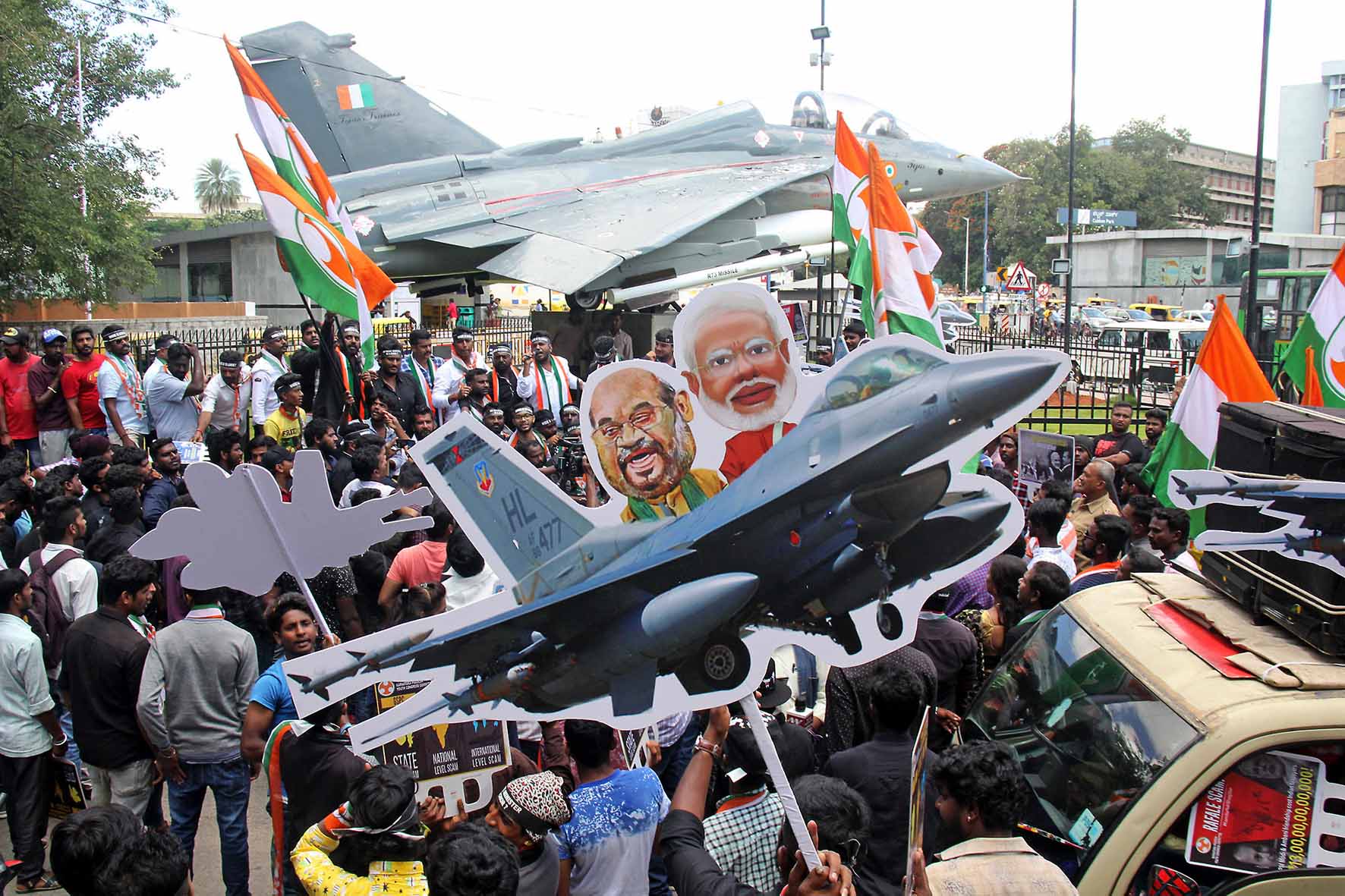 ಕೇಂದ್ರದ ವಿರುದ್ಧ ಯುವ ಕಾಂಗ್ರೆಸ್ ಕಾರ್ಯಕರ್ತರಿಂದ ಪ್ರತಿಭಟನೆ