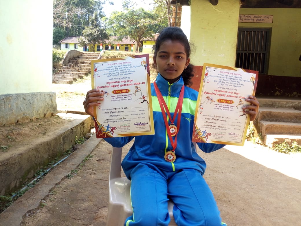 ಚಿಕ್ಕಮಗಳೂರು: ಆಣೂರು ಸರಕಾರಿ ಶಾಲೆ ವಿದ್ಯಾರ್ಥಿನಿ ರಾಜ್ಯಮಟ್ಟಕ್ಕೆ