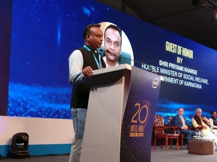 ಸಚಿವ ಪ್ರಿಯಾಂಕ್ ಖರ್ಗೆಗೆ ಇಂಟೆಲ್ ಸಂಸ್ಥೆಯಿಂದ ತಂತ್ರಜ್ಞಾನ ವಿಷನರಿ ಪ್ರಶಸ್ತಿಯ ಗೌರವ