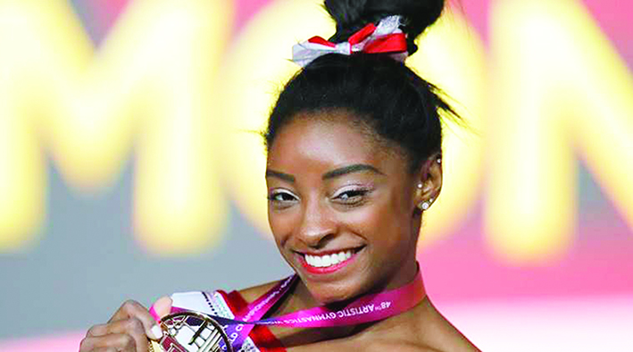 13ನೇ ಚಿನ್ನದ ಪದಕ ಜಯಿಸಿ ದಾಖಲೆ ನಿರ್ಮಿಸಿದ ಸಿಮೋನ್ ಬೈಲ್ಸ್