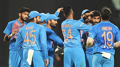 ಮೊದಲ ಟ್ವೆಂಟಿ-20 ಪಂದ್ಯ: ಭಾರತಕ್ಕೆ 110 ರನ್ ಗಳ ಸುಲಭದ ಸವಾಲು