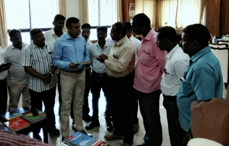 ಮರಳು ದಿಬ್ಬ ತೆರವು ಗುತ್ತಿಗೆಯಲ್ಲಿ ದಲಿತರಿಗೆ ಮೀಸಲಾತಿ ನೀಡಲು ಆಗ್ರಹ