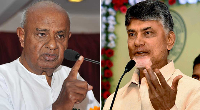 ಮಹಾಘಟಬಂಧನ್‌ಗೆ ಮತ್ತಷ್ಟು ಶಕ್ತಿ: ದೇವೇಗೌಡ-ಚಂದ್ರಬಾಬು ನಾಯ್ಡು ಮಹತ್ವದ ಮಾತುಕತೆ