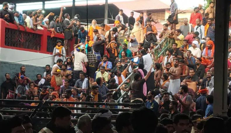 ಶಬರಿಮಲೆ:ಮಹಿಳಾ ಯಾತ್ರಿಗೆ ಹಲ್ಲೆ ಗೈದ ಯುವಕನ ಸೆರೆ