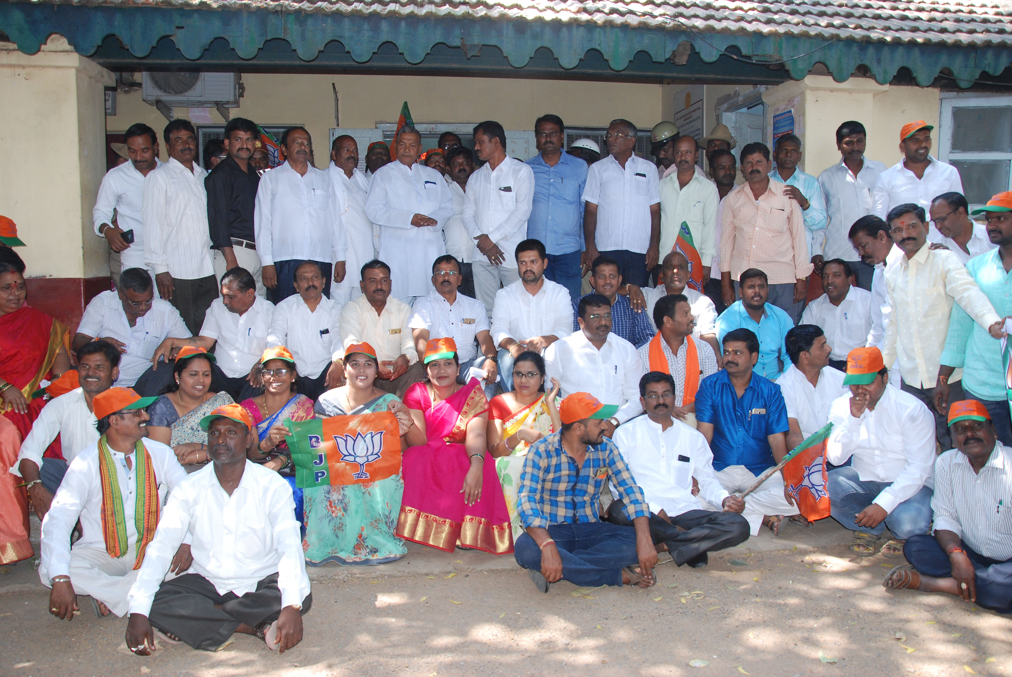 ದಾವಣಗೆರೆ: ಟಿಪ್ಪು ಜಯಂತಿ ಆಚರಣೆ ವಿರೋಧಿಸಿ ಬಿಜೆಪಿ ಪ್ರತಿಭಟನೆ