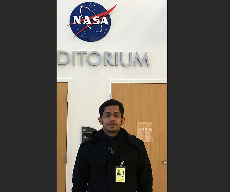 ಬದಿಯಡ್ಕ ಗ್ರಾಮದ ಇಬ್ರಾಹಿಂ ಖಲೀಲ್ ಗೆ ನಾಸಾದಲ್ಲಿ ಬಾಹ್ಯಾಕಾಶ ವಾಹಕದ ಸಂಶೋಧನಾ ಅವಕಾಶ