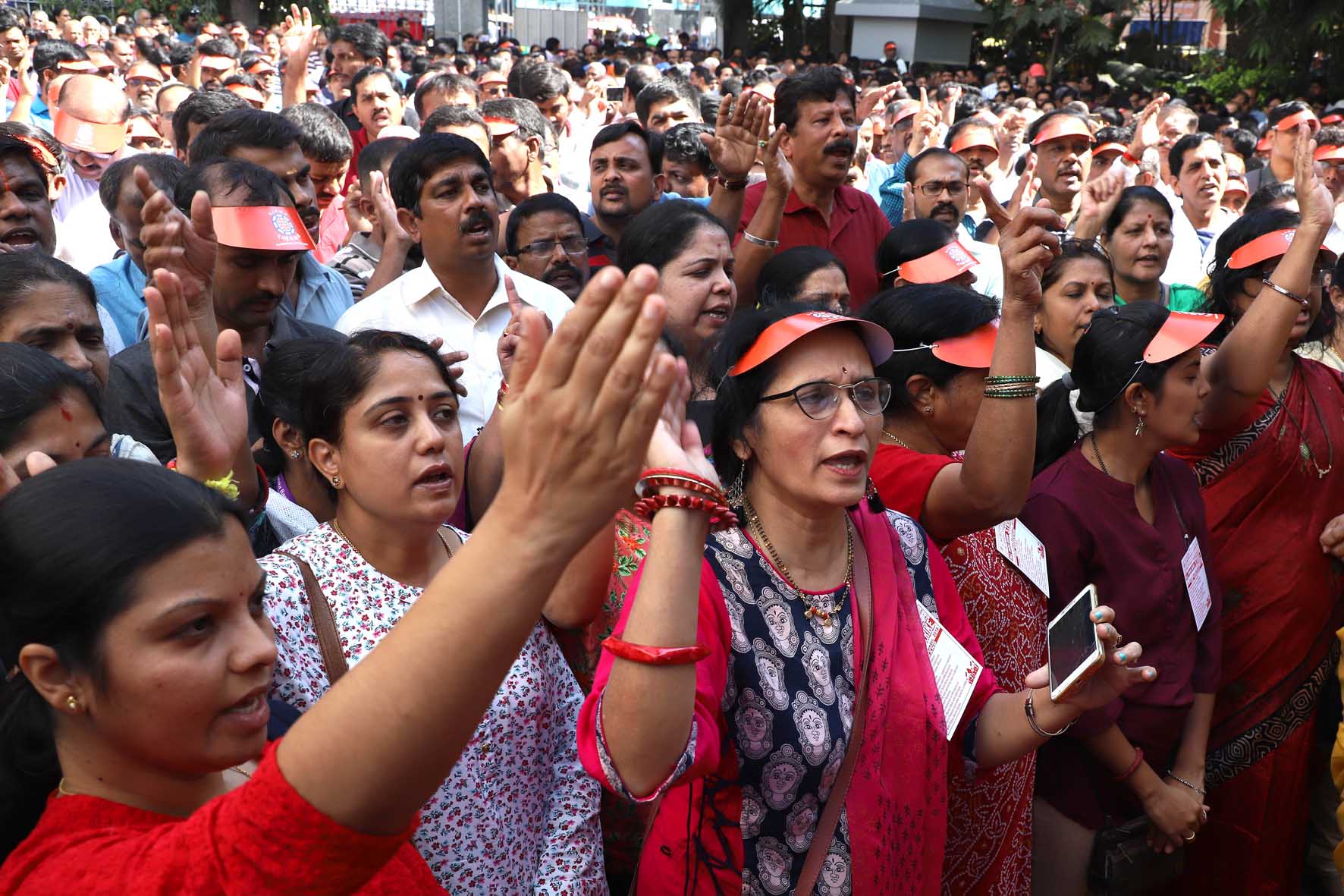 ಮೂರು ಬ್ಯಾಂಕ್‌ಗಳ ವಿಲೀನಕ್ಕೆ ವಿರೋಧ: ಕೇಂದ್ರ ಸರಕಾರದ ವಿರುದ್ಧ ಬೃಹತ್ ಪ್ರತಿಭಟನೆ