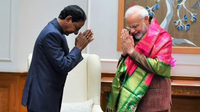 ಪ್ರಧಾನಿ ಮೋದಿಯನ್ನು ಭೇಟಿಯಾದ ಕೆಸಿಆರ್