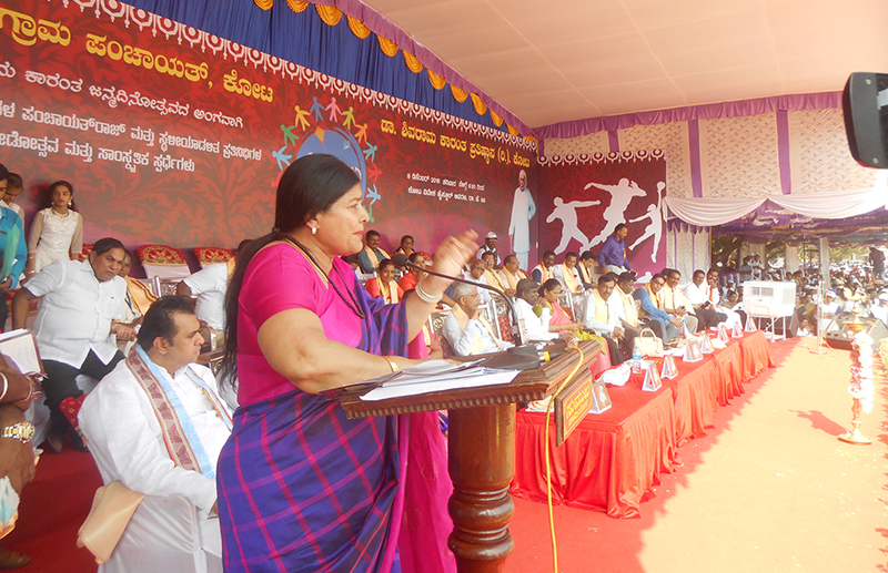 ಗ್ರಾಪಂ ಸದಸ್ಯರ ಗೌರವಧನ ಹೆಚ್ಚಳಕ್ಕೆ ಪ್ರಯತ್ನ: ಸಚಿವೆ ಡಾ. ಜಯಮಾಲಾ