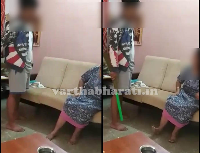 ಬುದ್ಧಿವಾದ ಹೇಳಿದ ತಾಯಿಗೆ ಹಲ್ಲೆ ನಡೆಸಿದ ಪುತ್ರ: ವಿಡಿಯೋ ವೈರಲ್