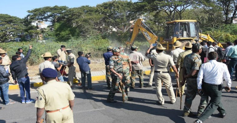 ಸರಕಾರಿ ಒತ್ತುವರಿ ಜಾಗ ತೆರವುಗೊಳಿಸಿದ ಮೈಸೂರು ಜಿಲ್ಲಾಡಳಿತ