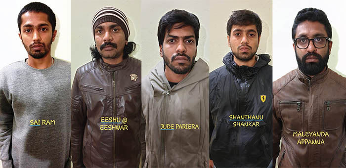 ಮಡಿಕೇರಿ: ರೇವ್ ಪಾರ್ಟಿ ಅಡ್ಡೆಗೆ ಪೊಲೀಸ್ ದಾಳಿ; ಐವರ ಬಂಧನ