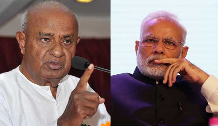 ರೈತರು ದಿಲ್ಲಿಯಲ್ಲೆ ಬೀಡು ಬಿಟ್ಟು ಪ್ರತಿಭಟನೆ ನಡೆಸಿದಾಗ ನೀವೇನು ಮಾಡಿದ್ದೀರಿ?: ಪ್ರಧಾನಿ ಮೋದಿಗೆ ದೇವೇಗೌಡ ಪ್ರಶ್ನೆ