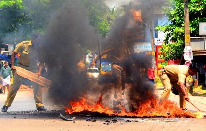 ಶಬರಿಮಲೆ ಹಿಂಸಾಚಾರ: 1800 ಪ್ರಕರಣ ದಾಖಲು, 5,700 ಬಂಧನ