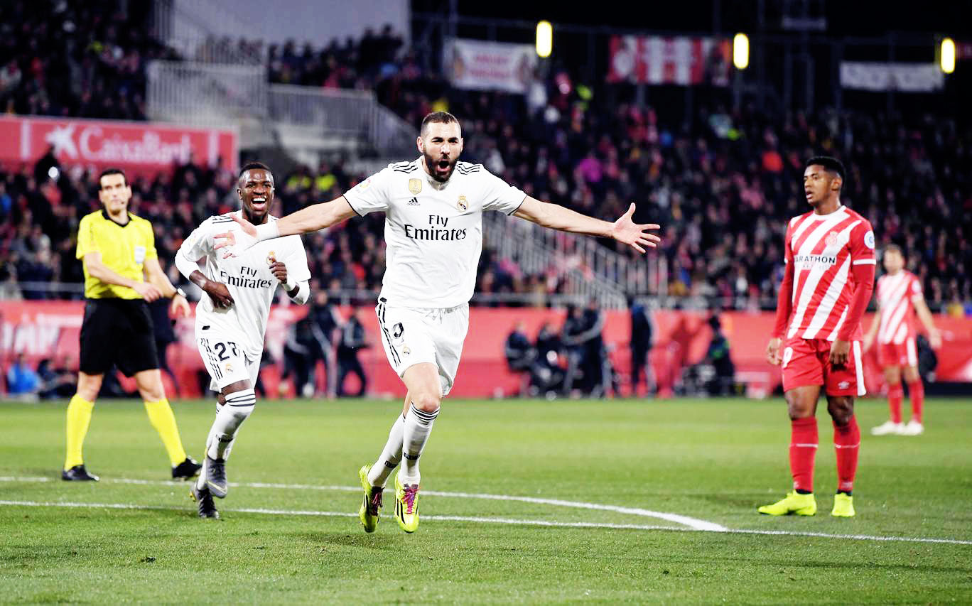 ಮ್ಯಾಡ್ರಿಡ್ ಸೆಮಿ ಫೈನಲ್ಗೆ ಲಗ್ಗೆ: ಕರೀಮ್ ಬೆಂಝೆಮ ಅವಳಿ ಗೋಲು