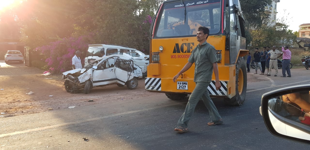 ಪಡುಬಿದ್ರೆ: ಸರಣಿ ಅಪಘಾತ; ಮೂವರಿಗೆ ಗಾಯ
