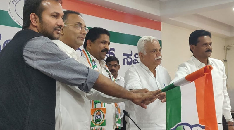 ಮಾಜಿ ಶಾಸಕ ಜೆ.ಡಿ.ನಾಯಕ್ ಮರಳಿ ಕಾಂಗ್ರೆಸ್‌ಗೆ