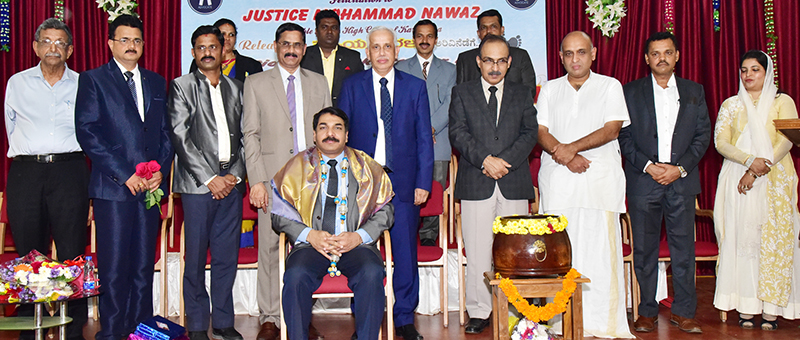 ಹೈಕೋರ್ಟ್ ನ್ಯಾಯಮೂರ್ತಿಯಾಗಿ ನೇಮಕ: ಮಹಮ್ಮದ್ ನವಾಝ್ ರಿಗೆ ಸನ್ಮಾನ