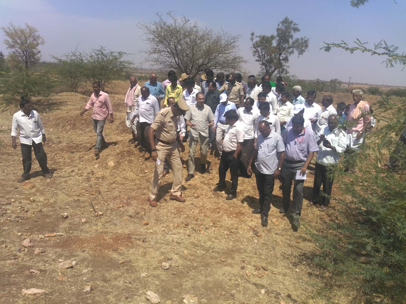 ದಾವಣಗೆರೆ: ಬರಪೀಡಿತ ಪ್ರದೇಶಗಳಿಗೆ ಕೇಂದ್ರ ಬರ ಅಧ್ಯಯನ ತಂಡ ಭೇಟಿ