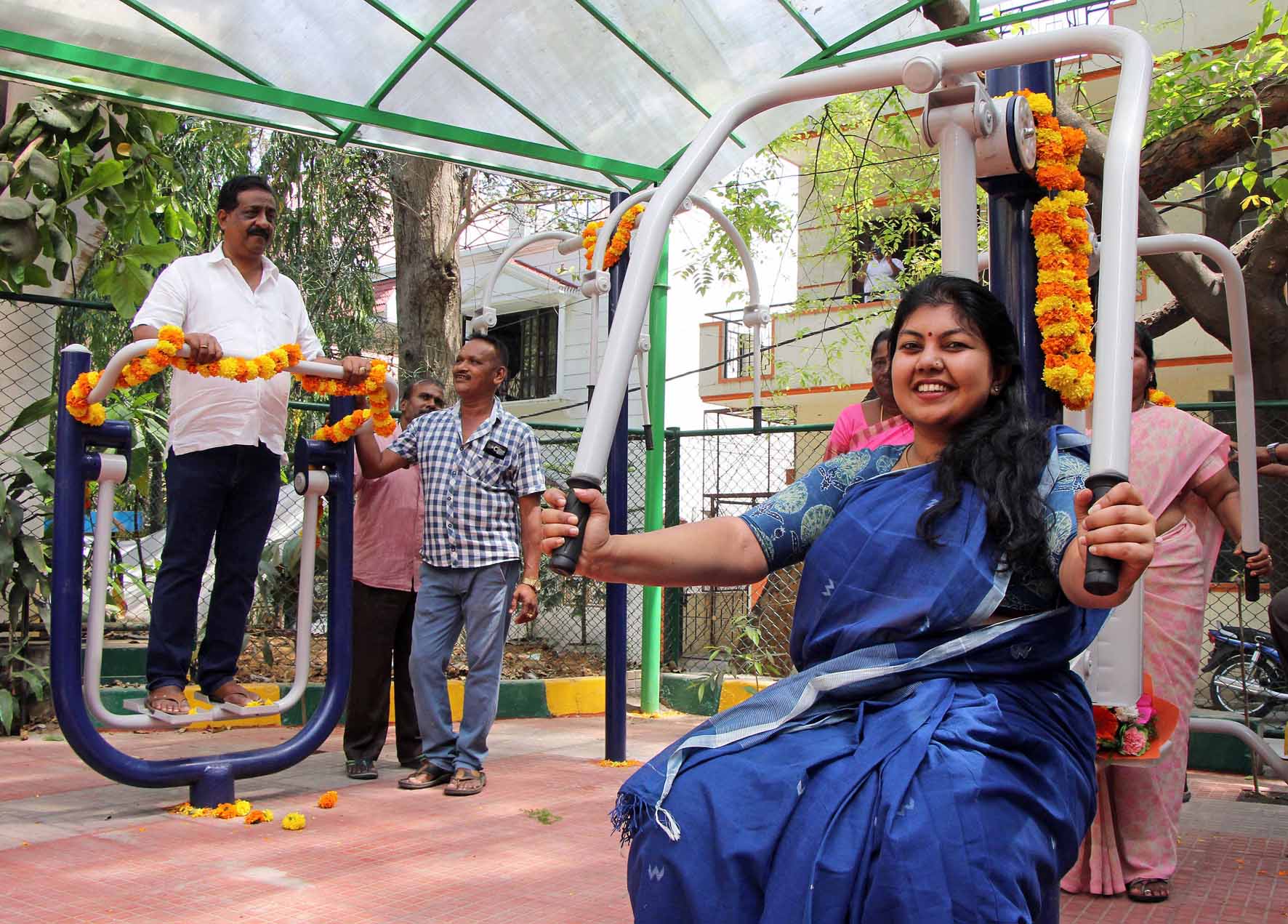 ಬೆಂಗಳೂರು: ಹೊರಾಂಗಣ ಜಿಮ್‌ಗೆ ಶಾಸಕಿ ಸೌಮ್ಯ ರೆಡ್ಡಿ ಚಾಲನೆ