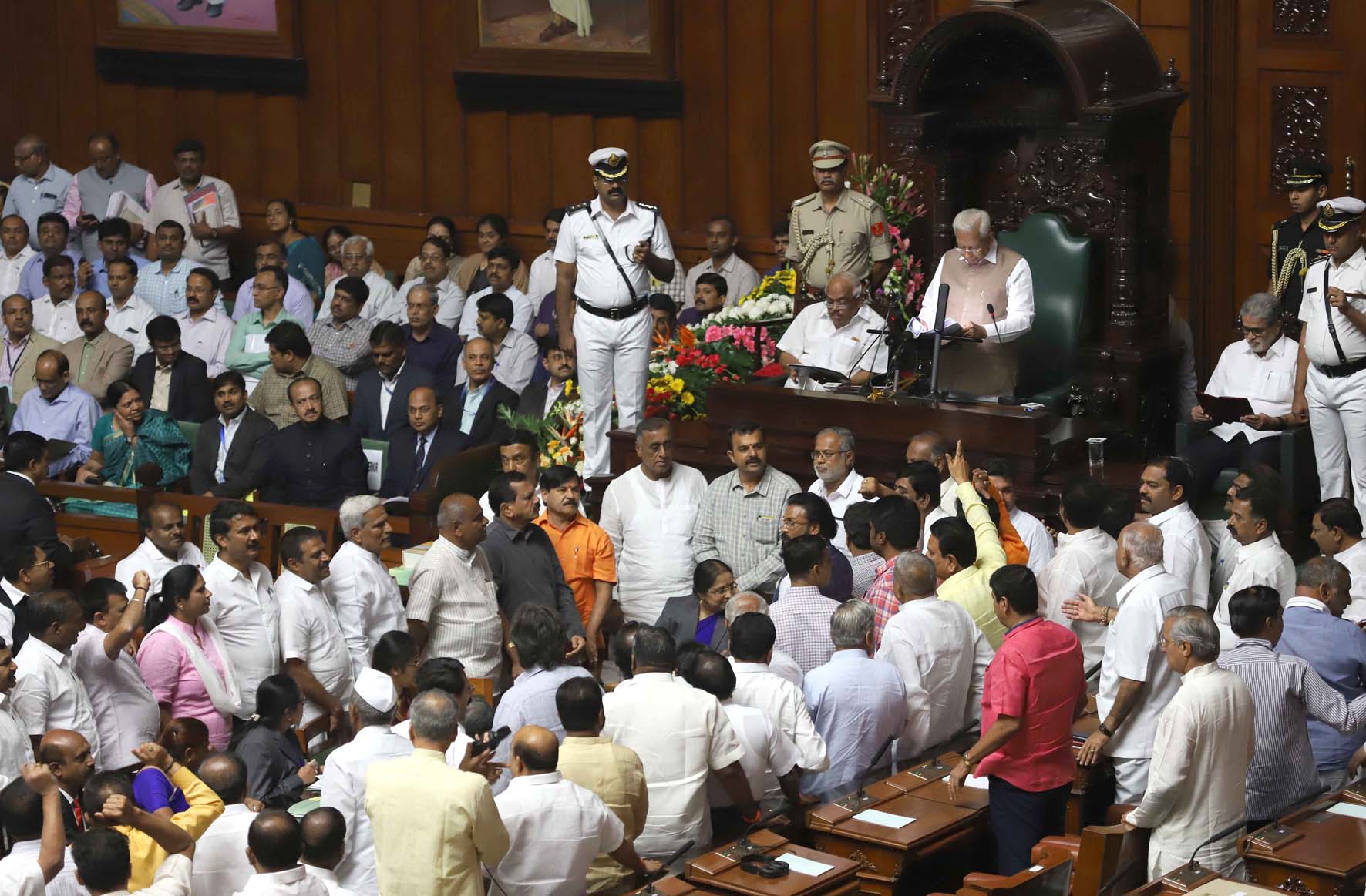 ರಾಜ್ಯಪಾಲರ ಭಾಷಣಕ್ಕೆ ಅಡ್ಡಿ: ಬಿಜೆಪಿ ವರ್ತನೆಗೆ ಕಾಂಗ್ರೆಸ್ ಖಂಡನೆ