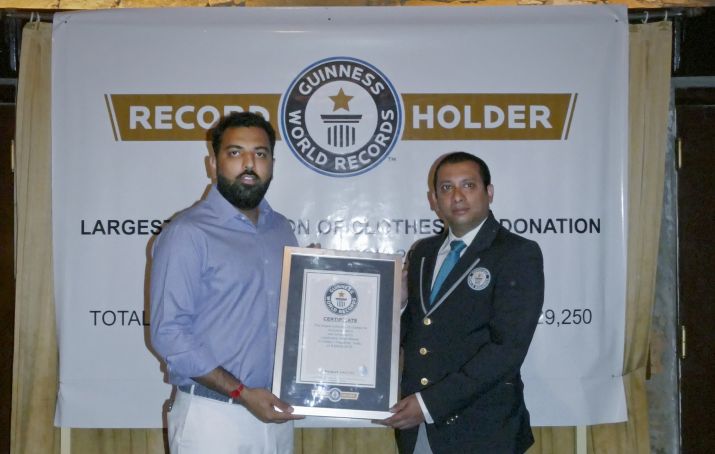 ದಾನಕ್ಕಾಗಿ 3 ಲಕ್ಷಕ್ಕೂ ಅಧಿಕ ಉಡುಪುಗಳ ಸಂಗ್ರಹ: ಉದಯಪುರ ರಾಜ ಕುಟುಂಬದ ಸದಸ್ಯರಿಂದ ಗಿನ್ನೆಸ್ ದಾಖಲೆ