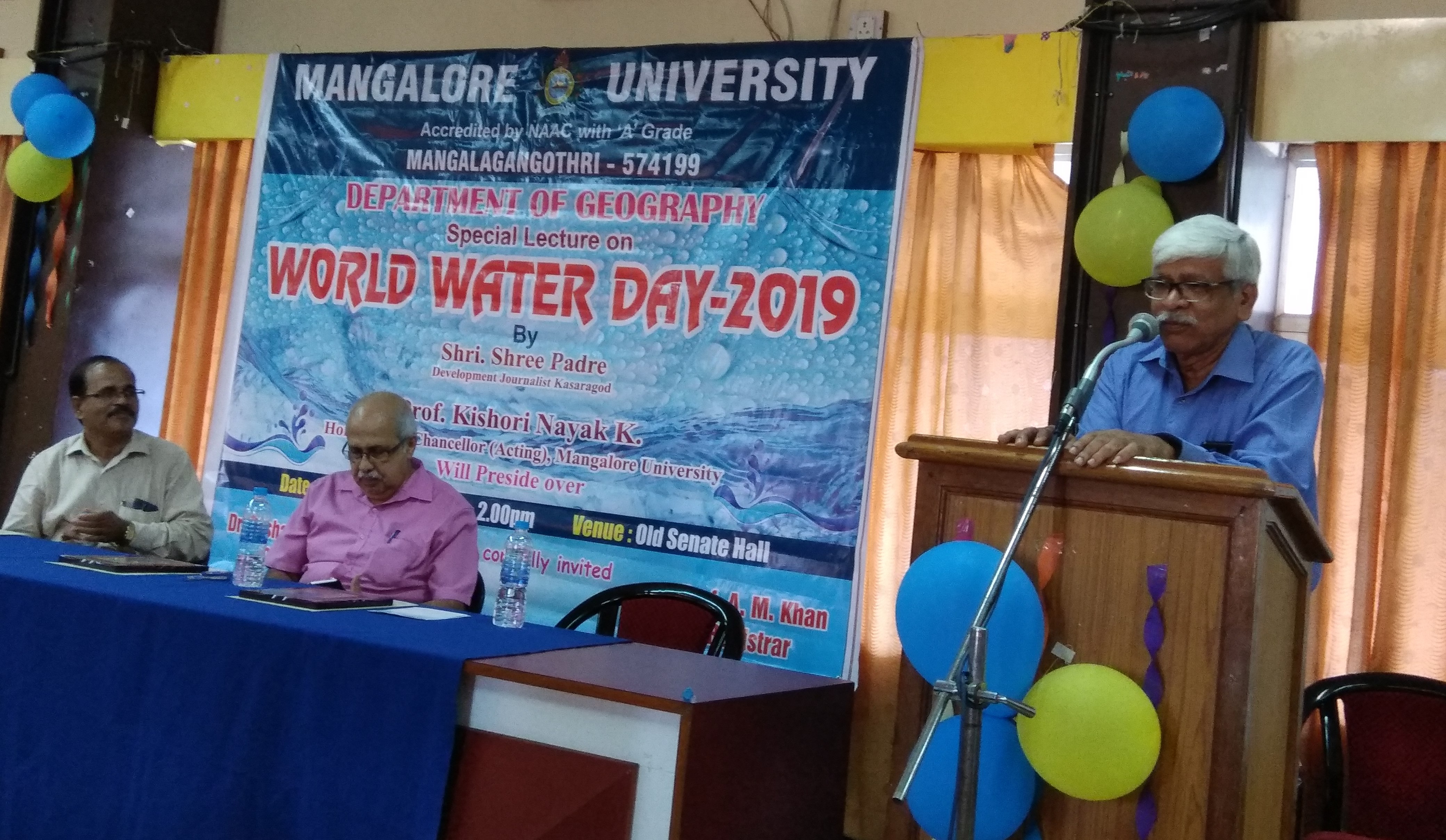 ಮಂಗಳೂರು ವಿವಿಯಲ್ಲಿ ವಿಶ್ವ ಜಲ ದಿನಾಚರಣೆ