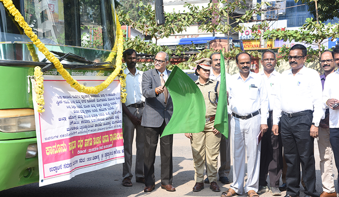 ​ಮಂಗಳೂರು: ಕಾನೂನು ಸಾಕ್ಷರತಾ ರಥ ಮತ್ತು ಸಂಚಾರಿ ಜನತಾ ನ್ಯಾಯಾಲಯಕ್ಕೆ ಚಾಲನೆ