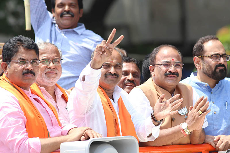 ಬೆಂಗಳೂರು ಕೇಂದ್ರ ಕ್ಷೇತ್ರ: ಬಿಜೆಪಿ ಅಭ್ಯರ್ಥಿಯಾಗಿ ಪಿ.ಸಿ.ಮೋಹನ್ ನಾಮಪತ್ರ ಸಲ್ಲಿಕೆ