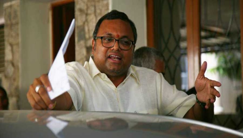 ಚಿದಂಬರಂ ಪುತ್ರ ಕಾರ್ತಿಗೆ ಶಿವಗಂಗಾದಿಂದ ಕಾಂಗ್ರೆಸ್ ಟಿಕೆಟ್