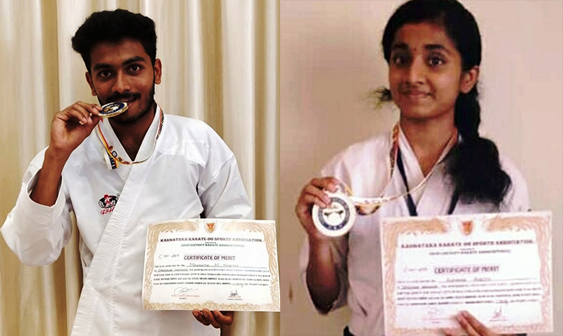 ಬಂಟ್ವಾಳ: ರಾಷ್ಟ್ರೀಯ ಕರಾಟೆ ಸ್ಪರ್ಧೆ, ಕರ್ನಾಟಕ ಪ್ರತಿನಿಧಿಸಲು ಸಹೋದರ-ಸಹೋದರಿ ಆಯ್ಕೆ