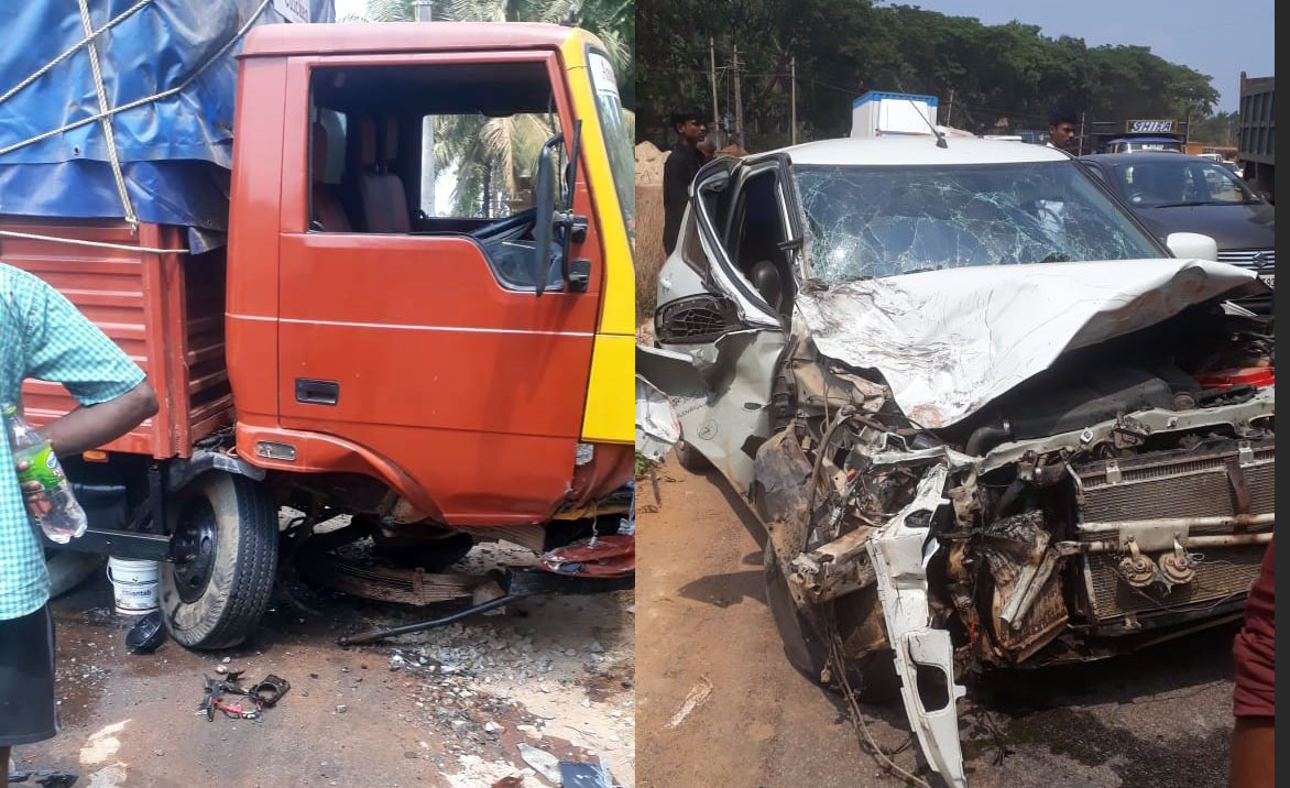 ಬಂಟ್ವಾಳ: ಲಾರಿ- ಕಾರು ಢಿಕ್ಕಿ; ಮಹಿಳೆಗೆ ಗಾಯ