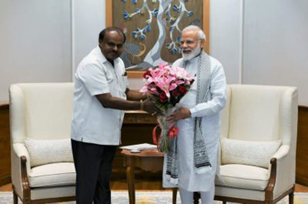 ‘ಬರ’ ಪರಿಹಾರ, ನರೇಗಾ ಬಾಕಿ ಬಿಡುಗಡೆಗೆ ಪ್ರಧಾನಿ ಮೋದಿಗೆ ಸಿಎಂ ಕುಮಾರಸ್ವಾಮಿ ಮನವಿ