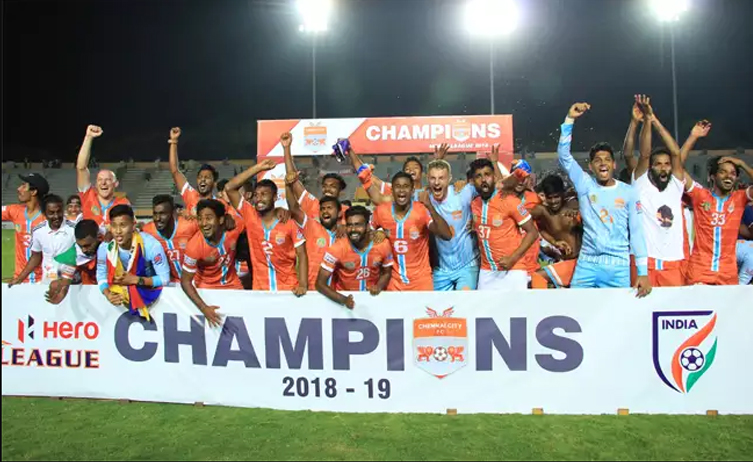 ಐ-ಲೀಗ್ ಫುಟ್ಬಾಲ್ ಟೂರ್ನಿ ಚೆನ್ನೈ ಸಿಟಿ ಚಾಂಪಿಯನ್