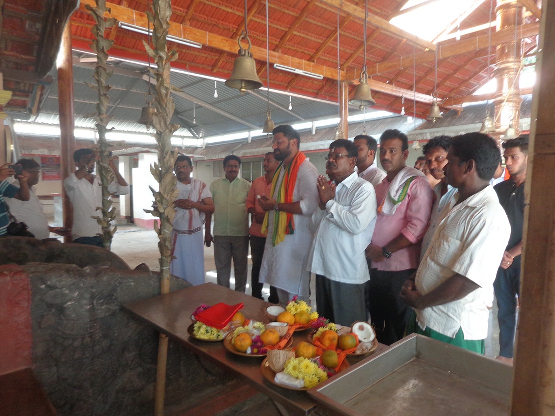 ರಾಮಕುಂಜ ದೇವಸ್ಥಾನ, ಆತೂರು ಮಸೀದಿಗೆ ಭೇಟಿ ನೀಡಿದ ಮಿಥುನ್ ರೈ