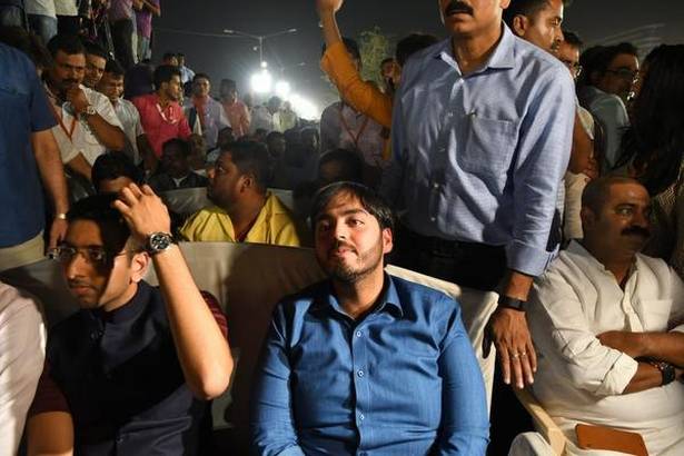 ಪ್ರಧಾನಿ ಮೋದಿ ರ‍್ಯಾಲಿಯಲ್ಲಿ ಅನಂತ್ ಅಂಬಾನಿ