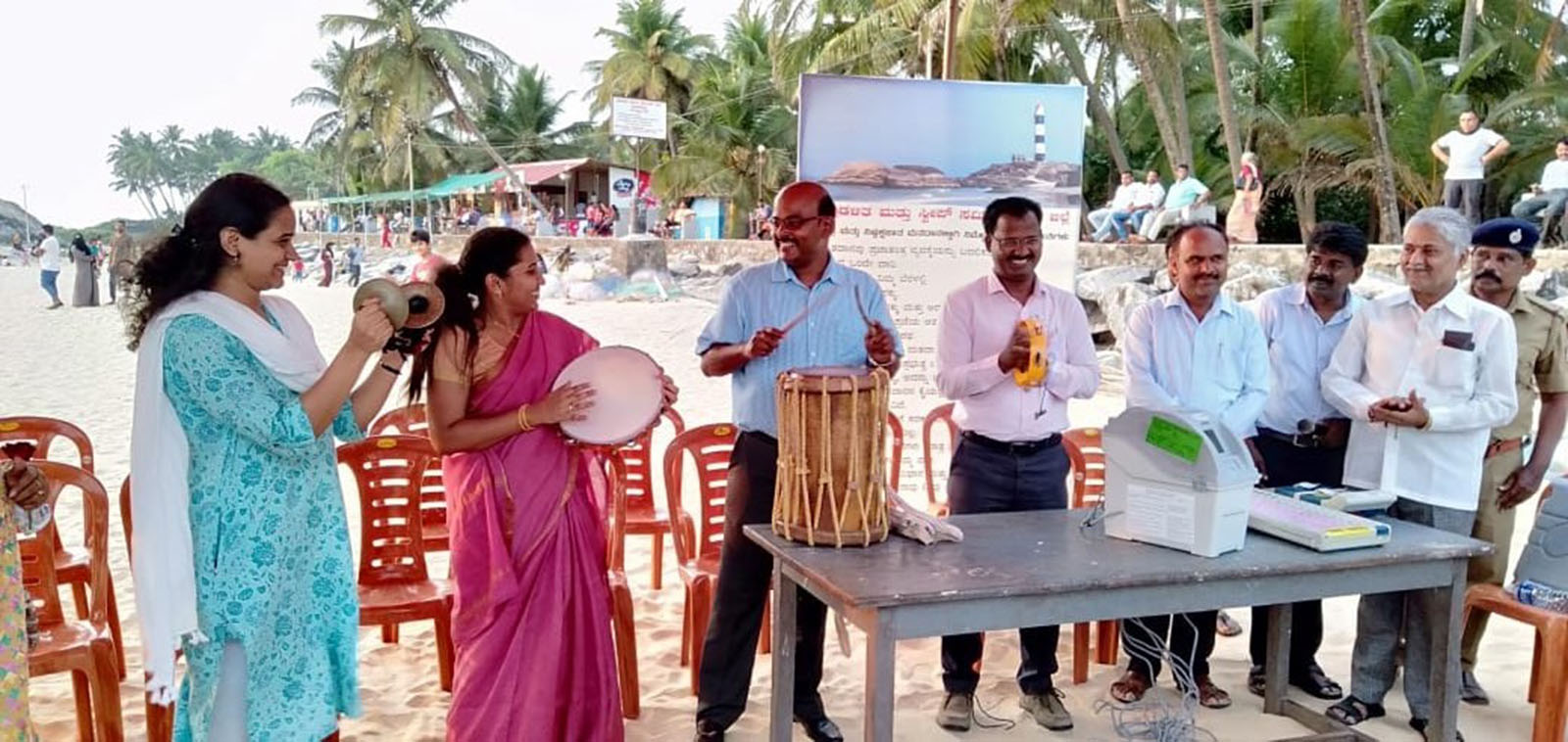 ಕಾಪು ಕಡಲ ಕಿನಾರೆಯಲ್ಲಿ ಮತದಾನ ಜಾಗೃತಿ