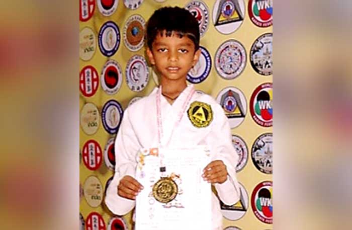 ರಾಷ್ಟ್ರಮಟ್ಟದ ಕರಾಟೆಯಲ್ಲಿ ಮೂಡಿಗೆರೆಯ ಲಕ್ಷ್ ಪಾಟೀಲ್ ಗೆ ಚಿನ್ನದ ಪದಕ