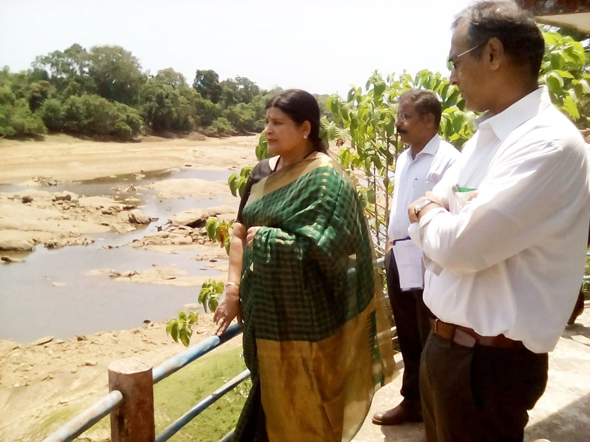 ಬಜೆ ಅಣೆಕಟ್ಟಿಗೆ ಸಚಿವೆ ಜಯಮಾಲ ಭೇಟೆ